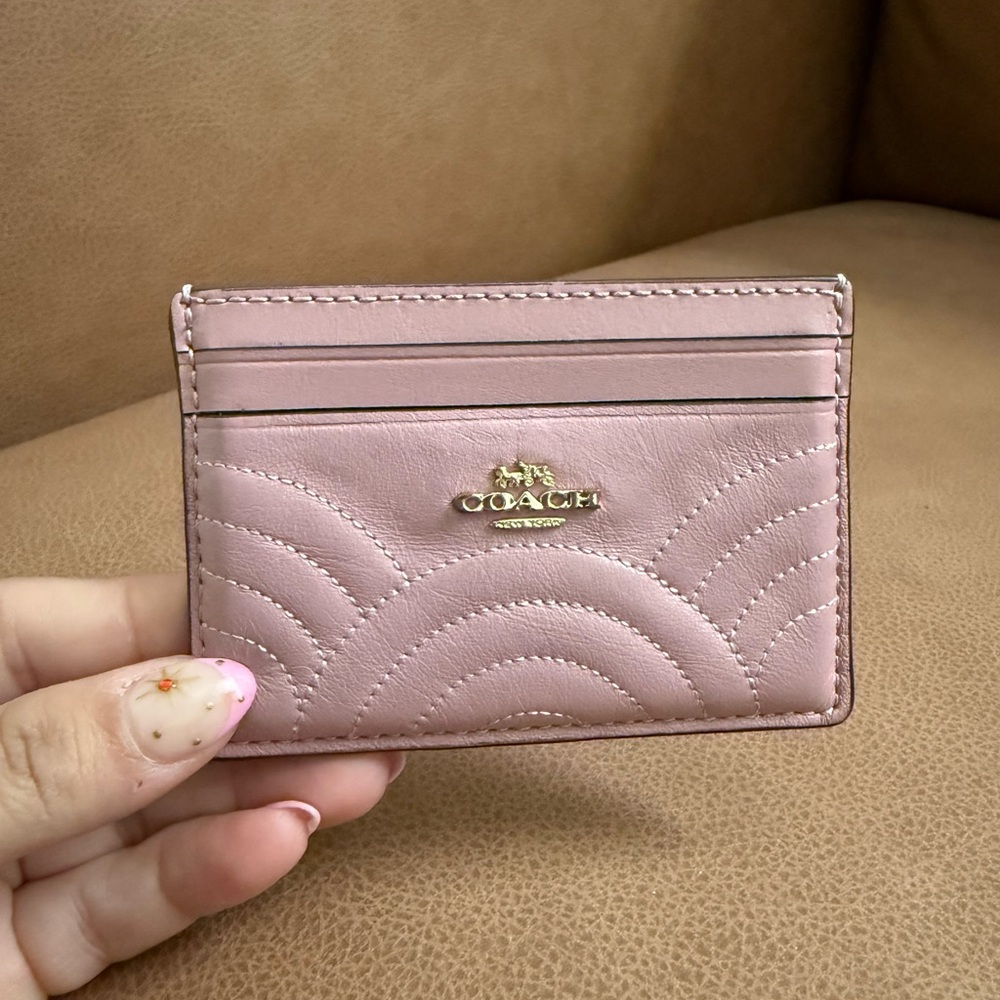 Coach Pink Card Holder